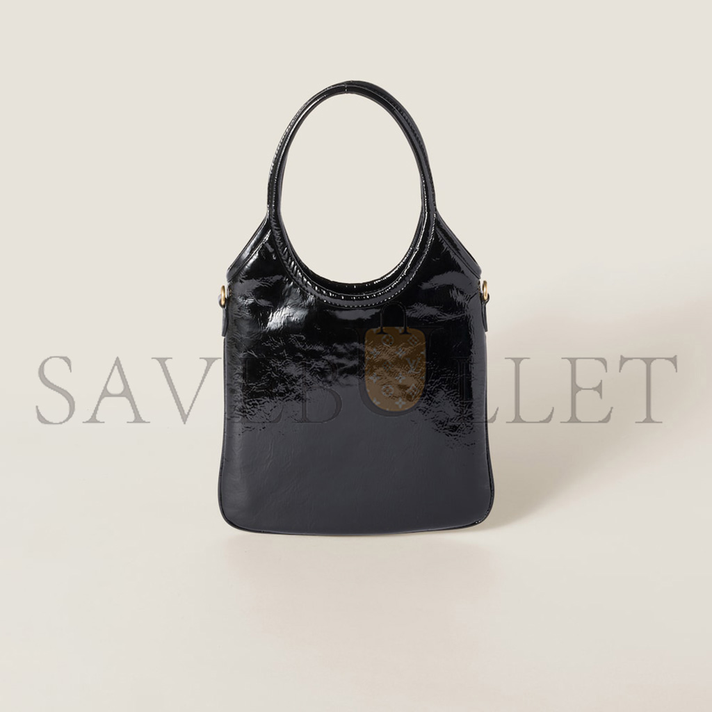 MIU MIU IVY NAPLAK PATENT LEATHER BAG 5BG281 (24*20cm) MIU MIU IVY NAPLAK PATENT LEATHER BAG 5BG281 (24*20cm)